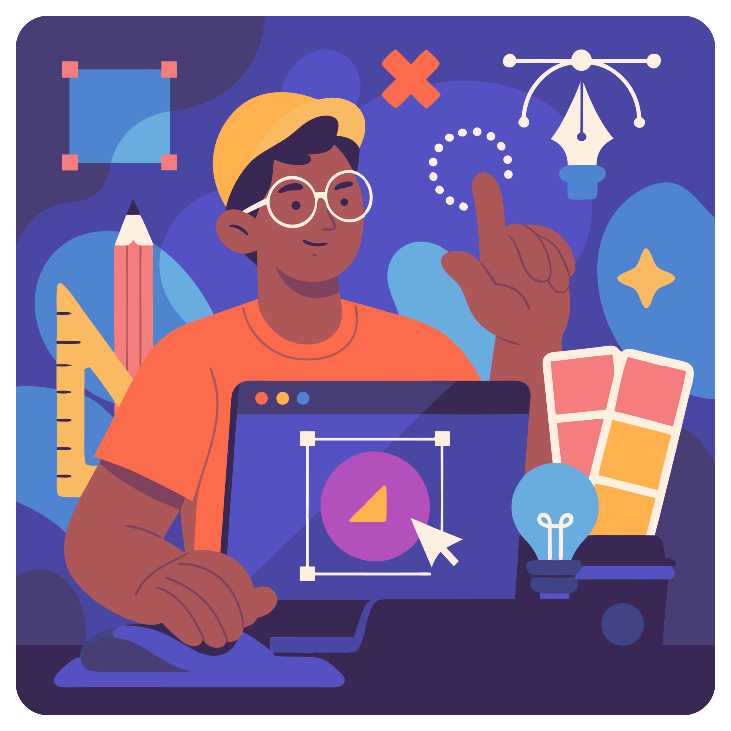 Original raster illustration before SVG vectorization